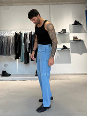 DENIM FRONT CUT