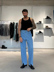 DENIM FRONT CUT