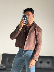 JACKET SUEDE CROPPED