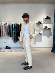 ABITO DOPPIO PETTO BEIGE