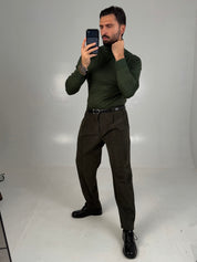 PANT VELLUTO A COSTE