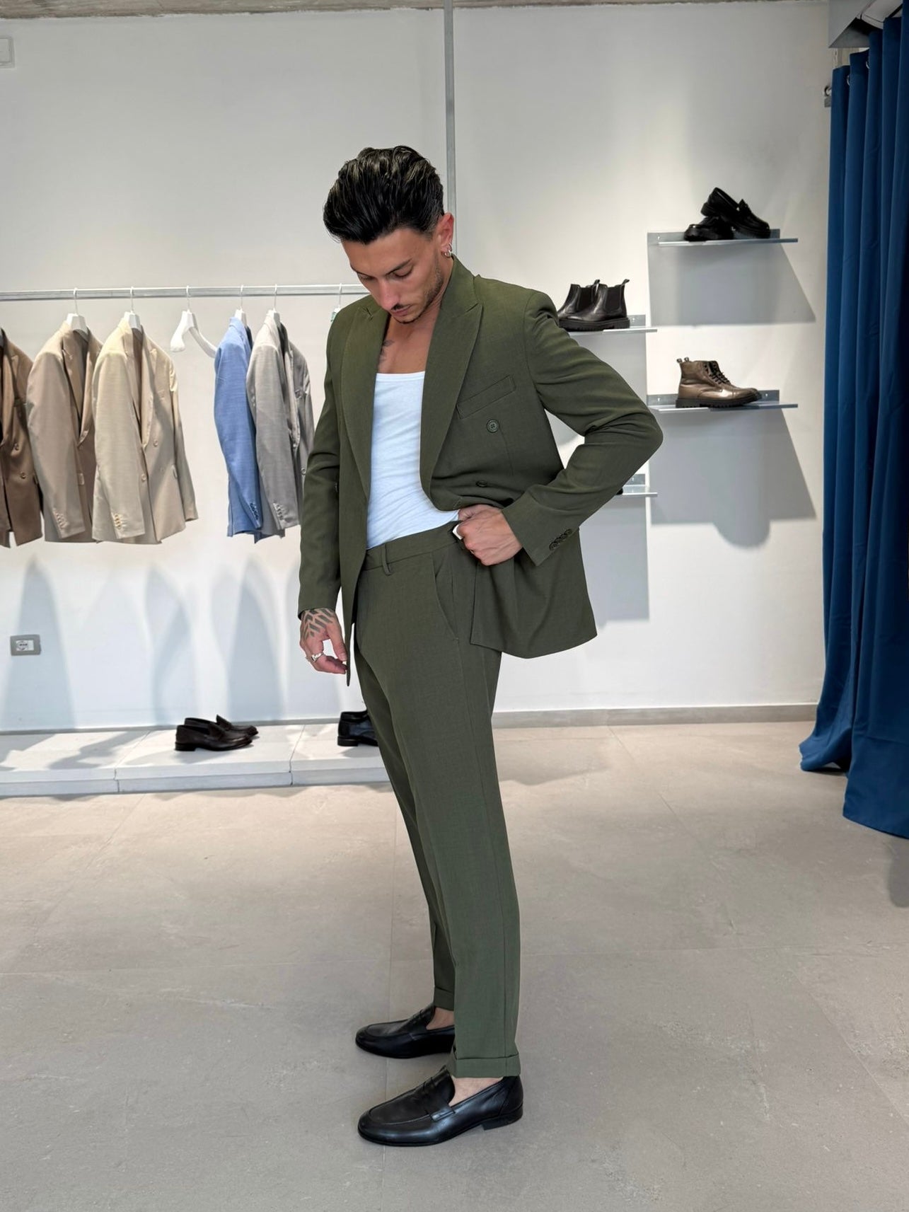 ABITO DOPPIO PETTO MILITARE