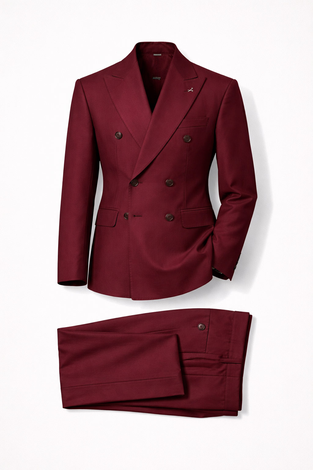 ABITO DOPPIO PETTO BORDEAUX