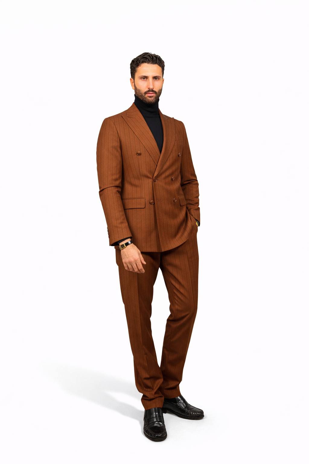 ABITO DOPPIO PETTO GESSATO