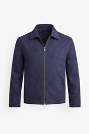 JACKET CAMOSCIO ZIP