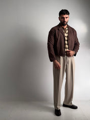 JACKET SUEDE CROPPED