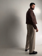 JACKET SUEDE CROPPED