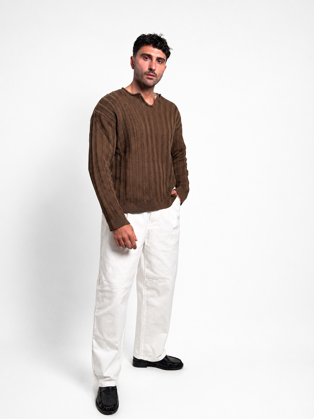 DENIM LOOSE FIT WHITE