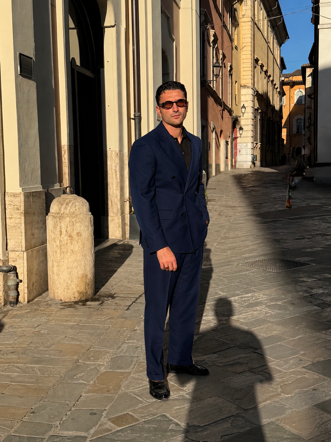 ABITO DOPPIO PETTO BLU NOTTE