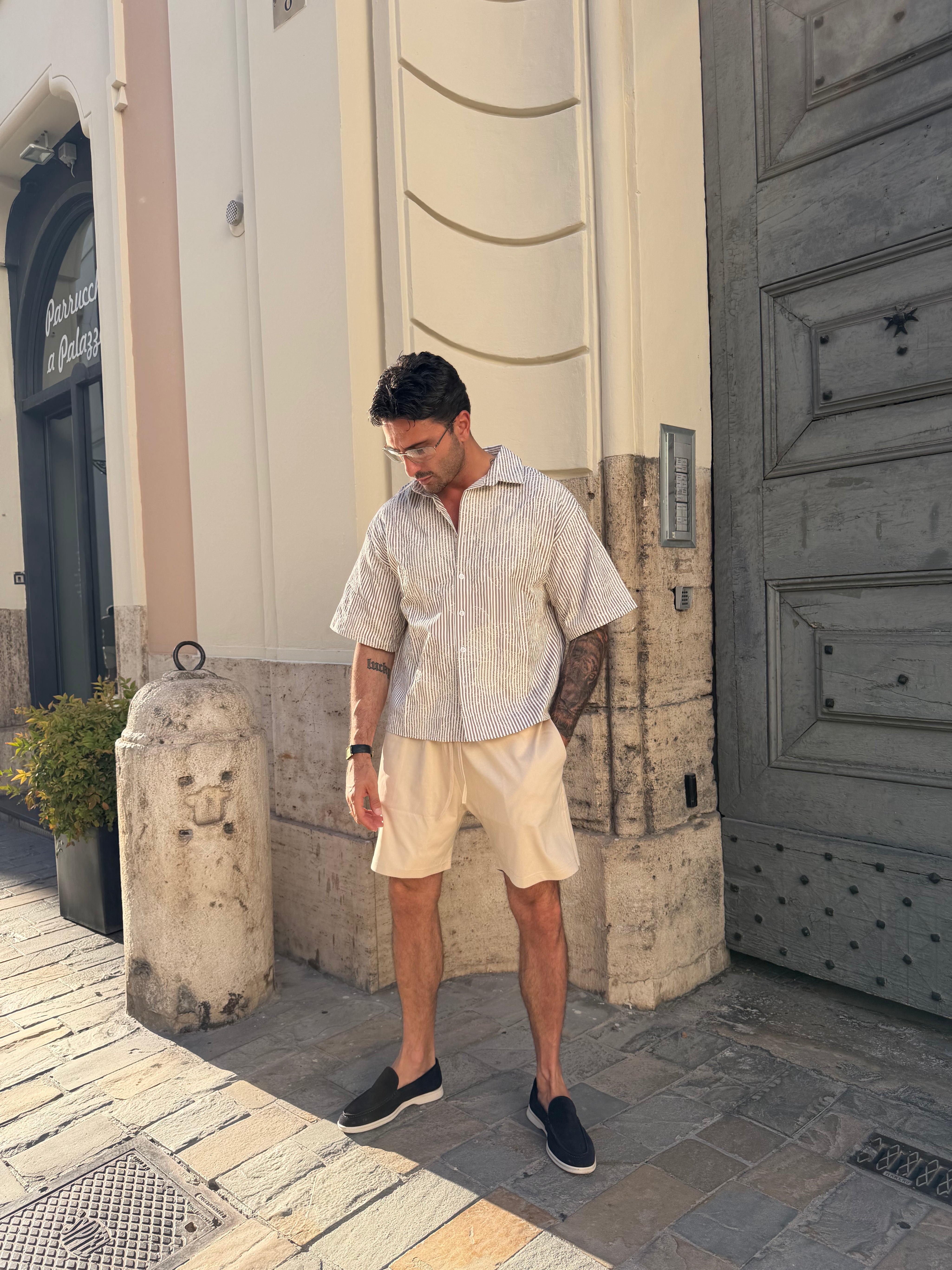 CAMICIA CROP EMBROIDERED