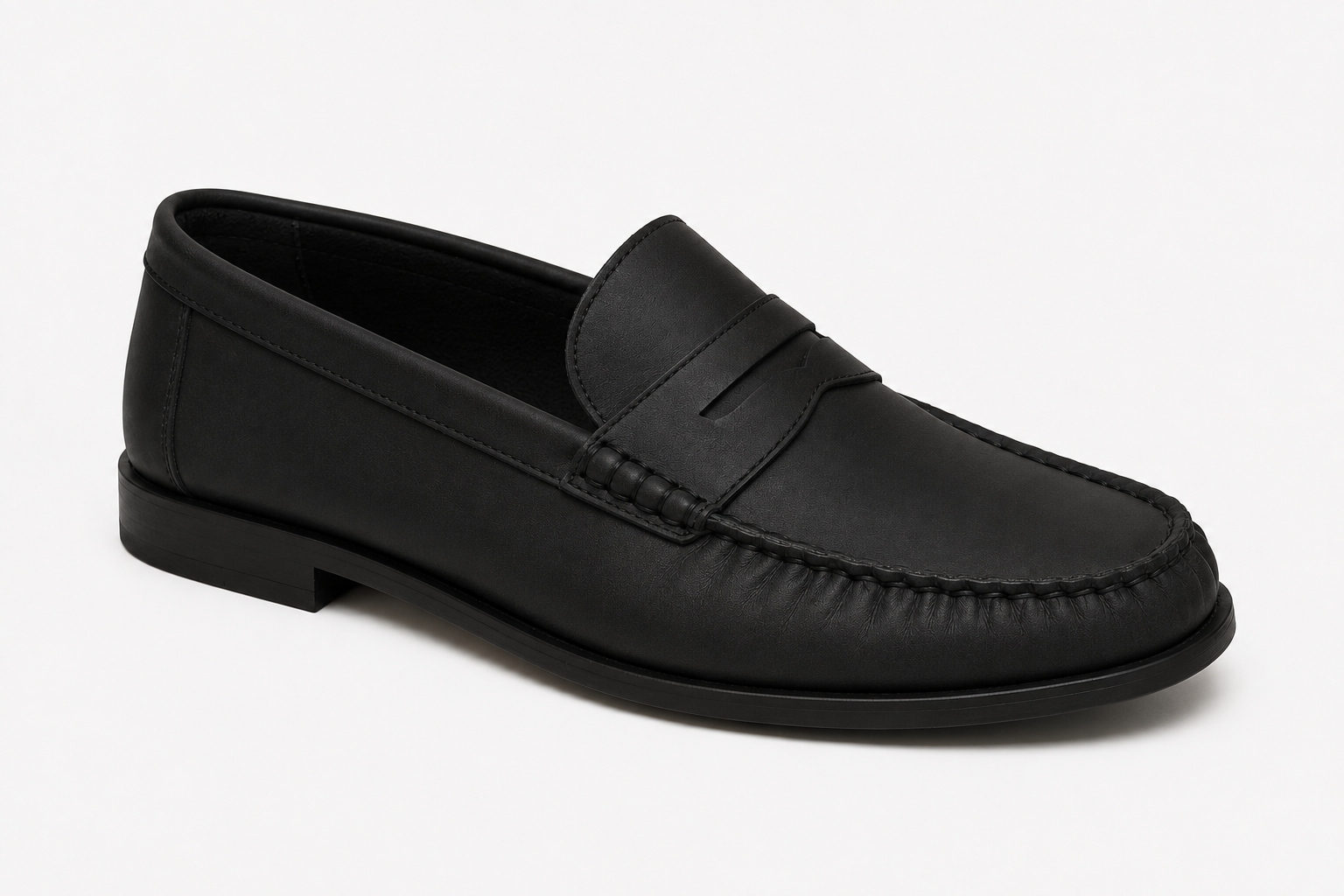 MOCASSINI LOAFER NERO OPACO
