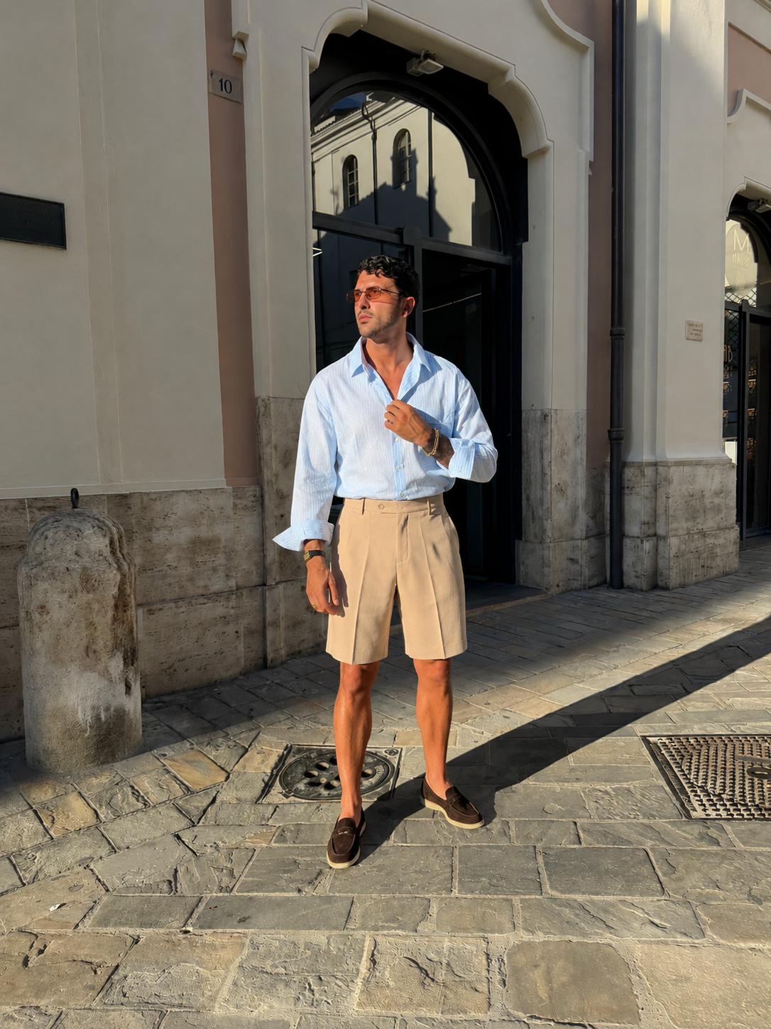 BERMUDA CLASSIC FIT LINO