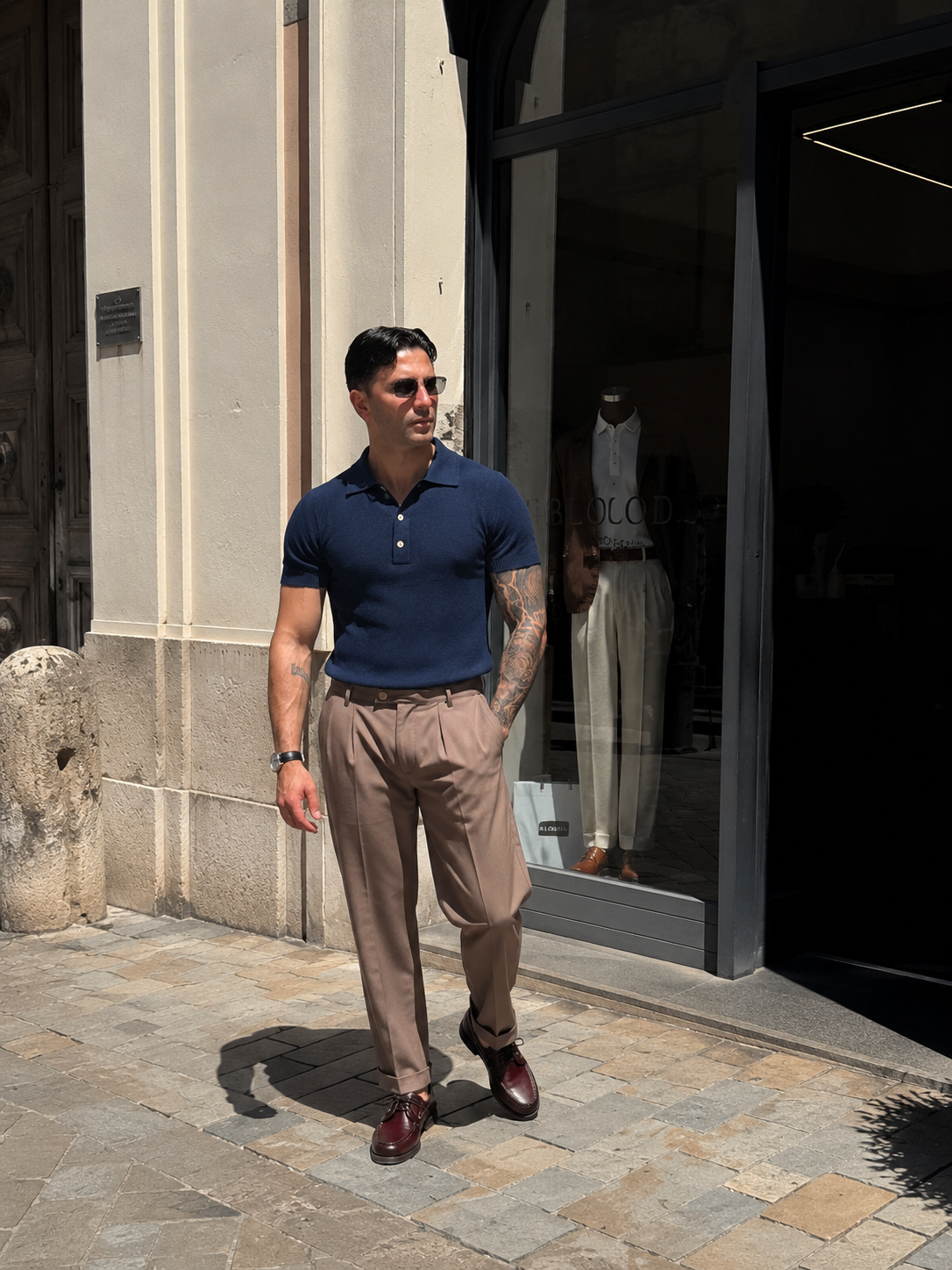 POLO FILO COTONE NATURAL