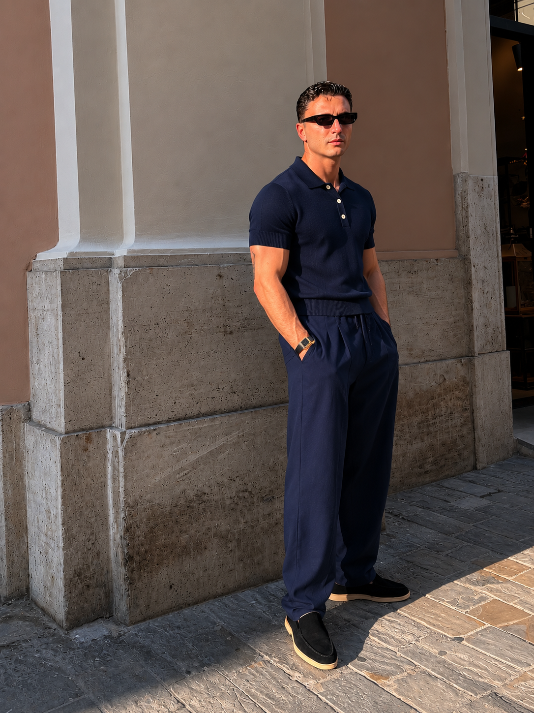 POLO FILO COTONE NATURAL