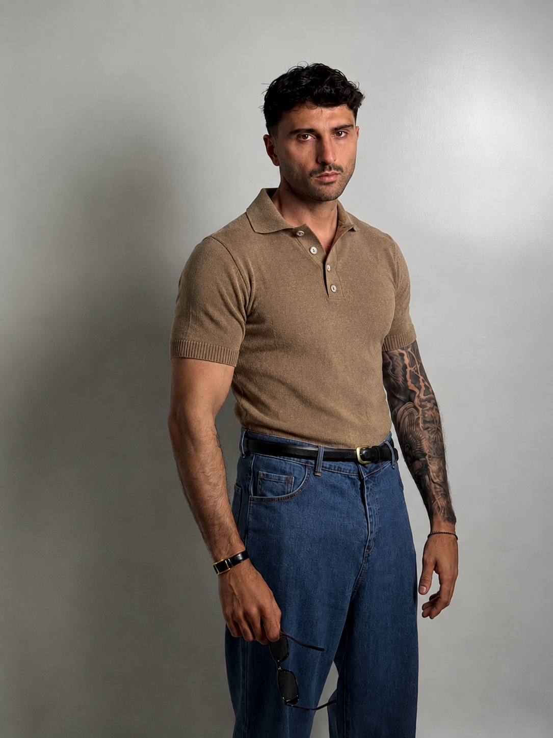 POLO FILO COTONE NATURAL