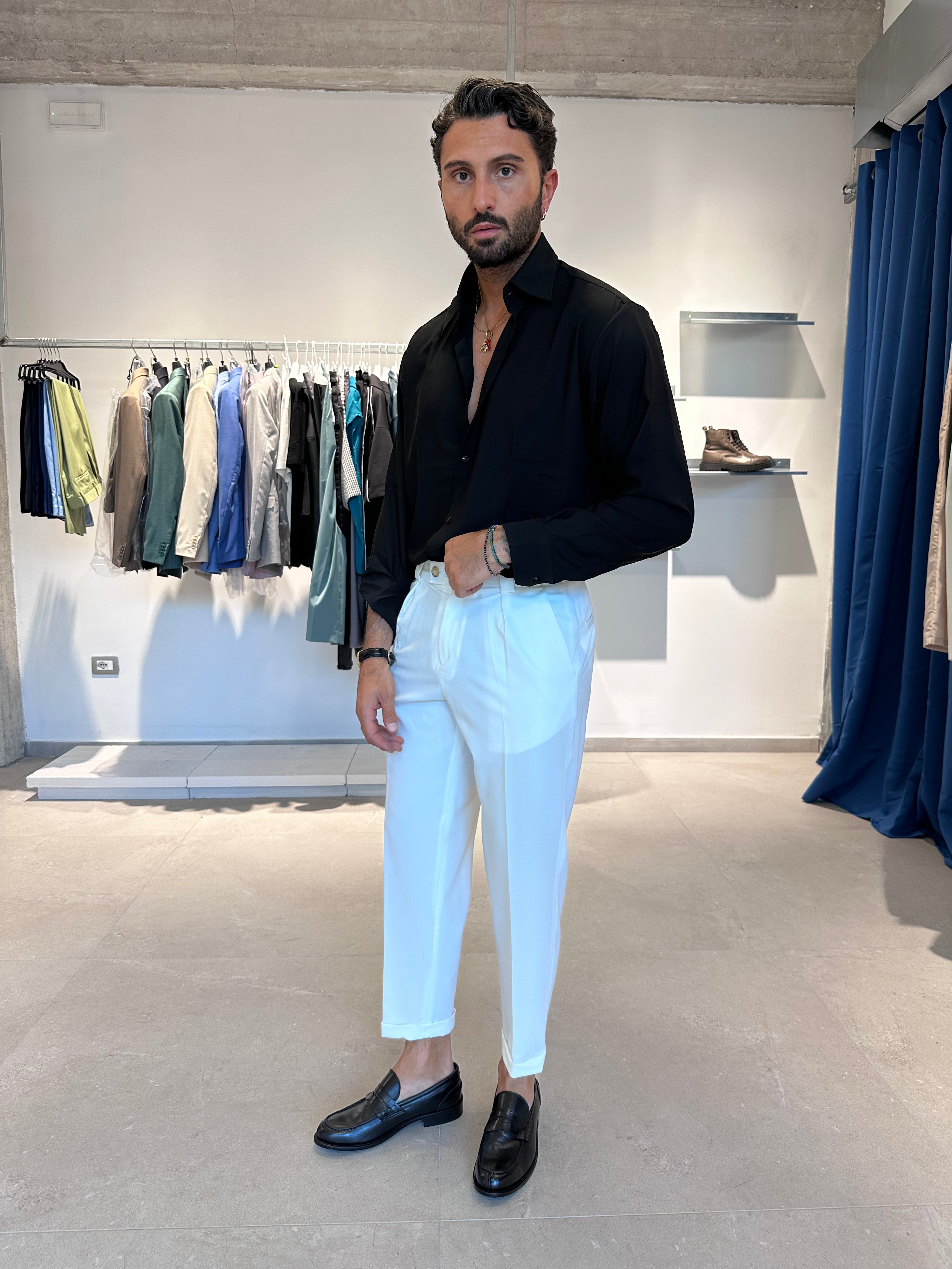 PANTA CAPRI BIANCO