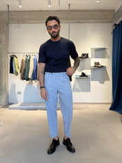 PANTA CAPRI GRIGIO CHIARO