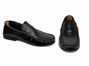 MOCASSINI LOAFER NERO LUCIDO