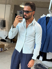 CAMICIA CROP BACCHETTINA