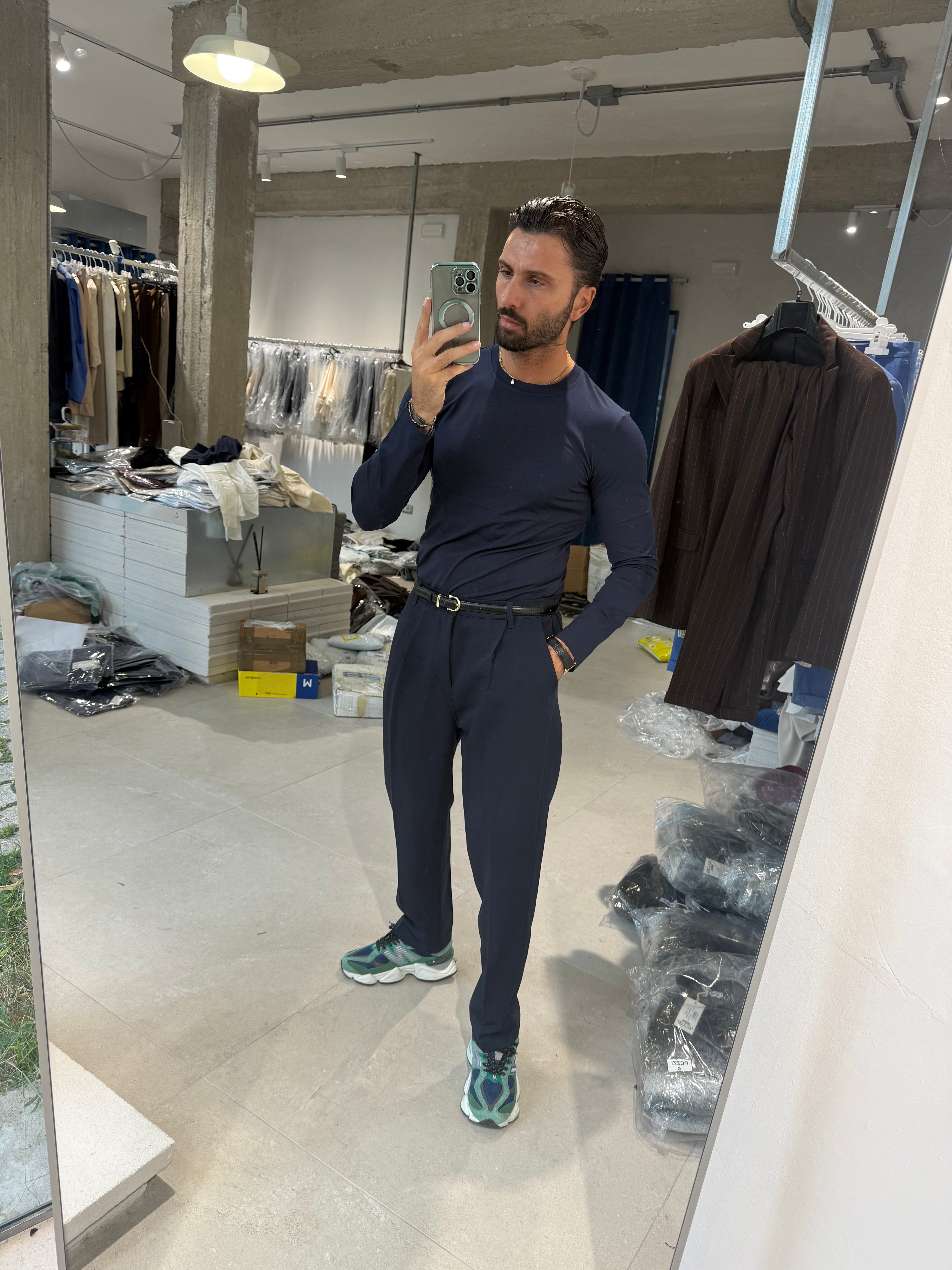 T-SHIRT FIT MANICA LUNGA