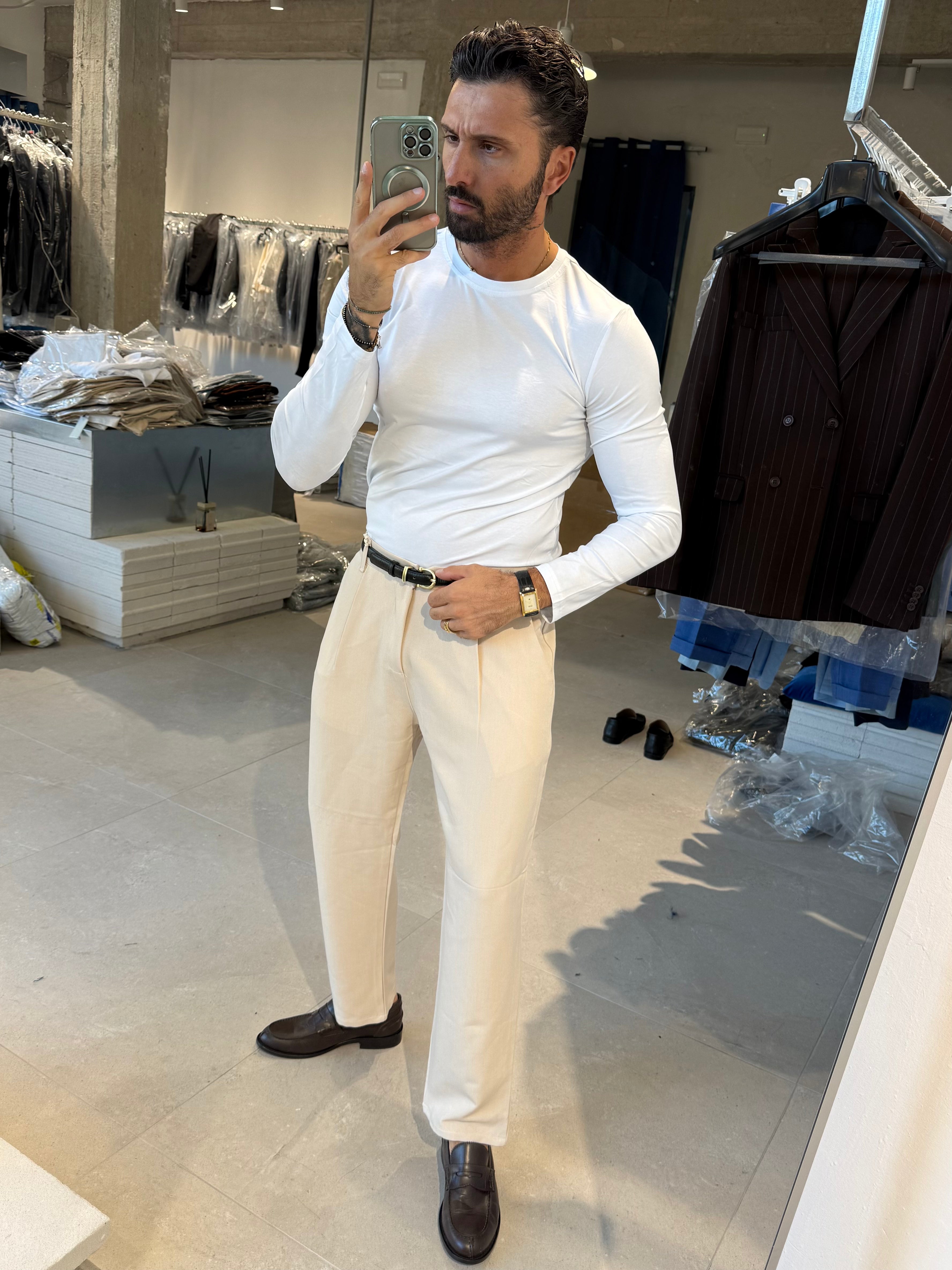 T-SHIRT FIT MANICA LUNGA