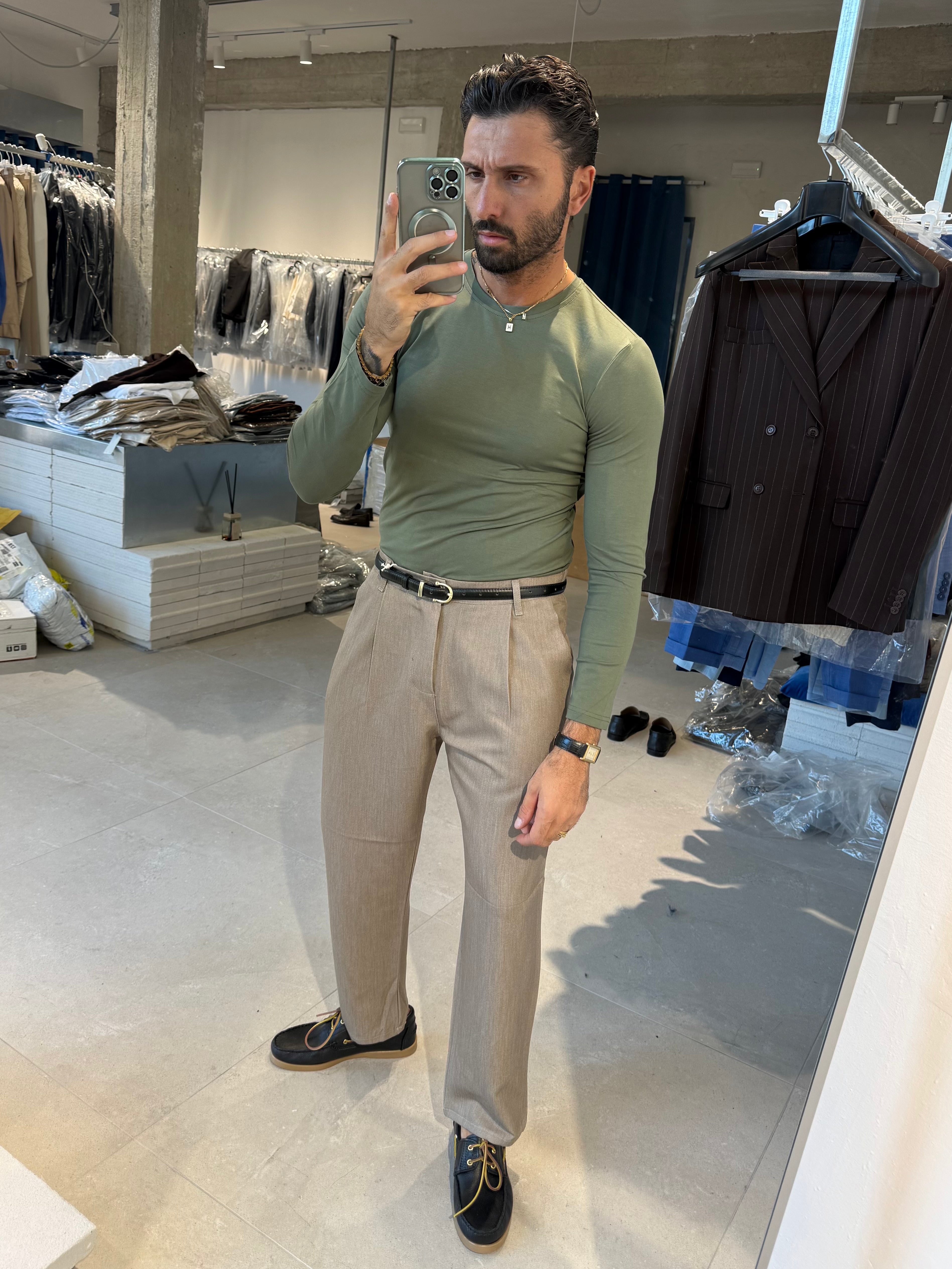 T-SHIRT FIT MANICA LUNGA