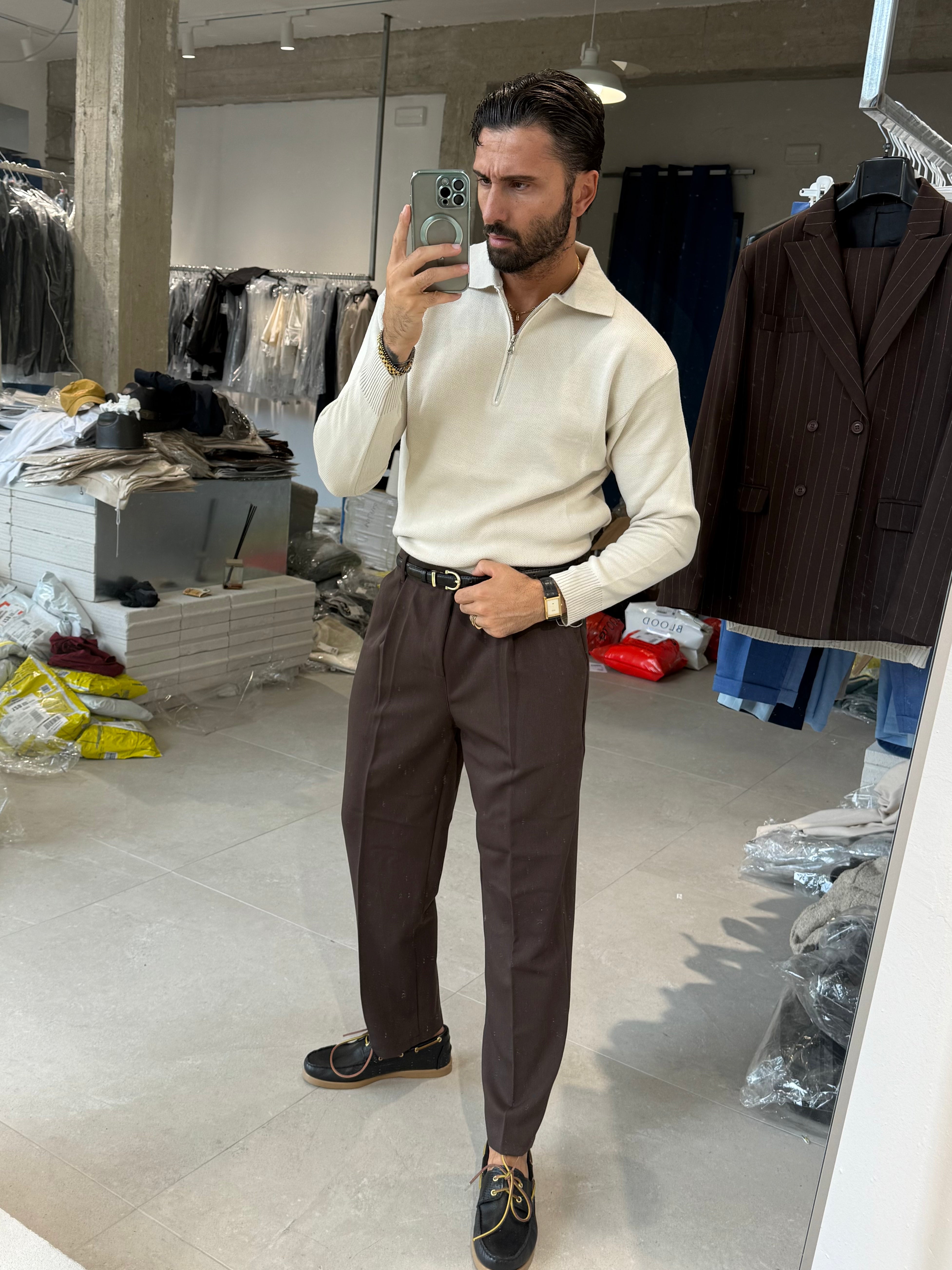 MAGLIA MEZZA ZIP STEEL CLAW