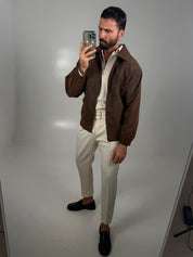 JACKET CAMOSCIO