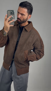 JACKET CAMOSCIO