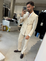 ABITO DOPPIO PETTO BEIGE