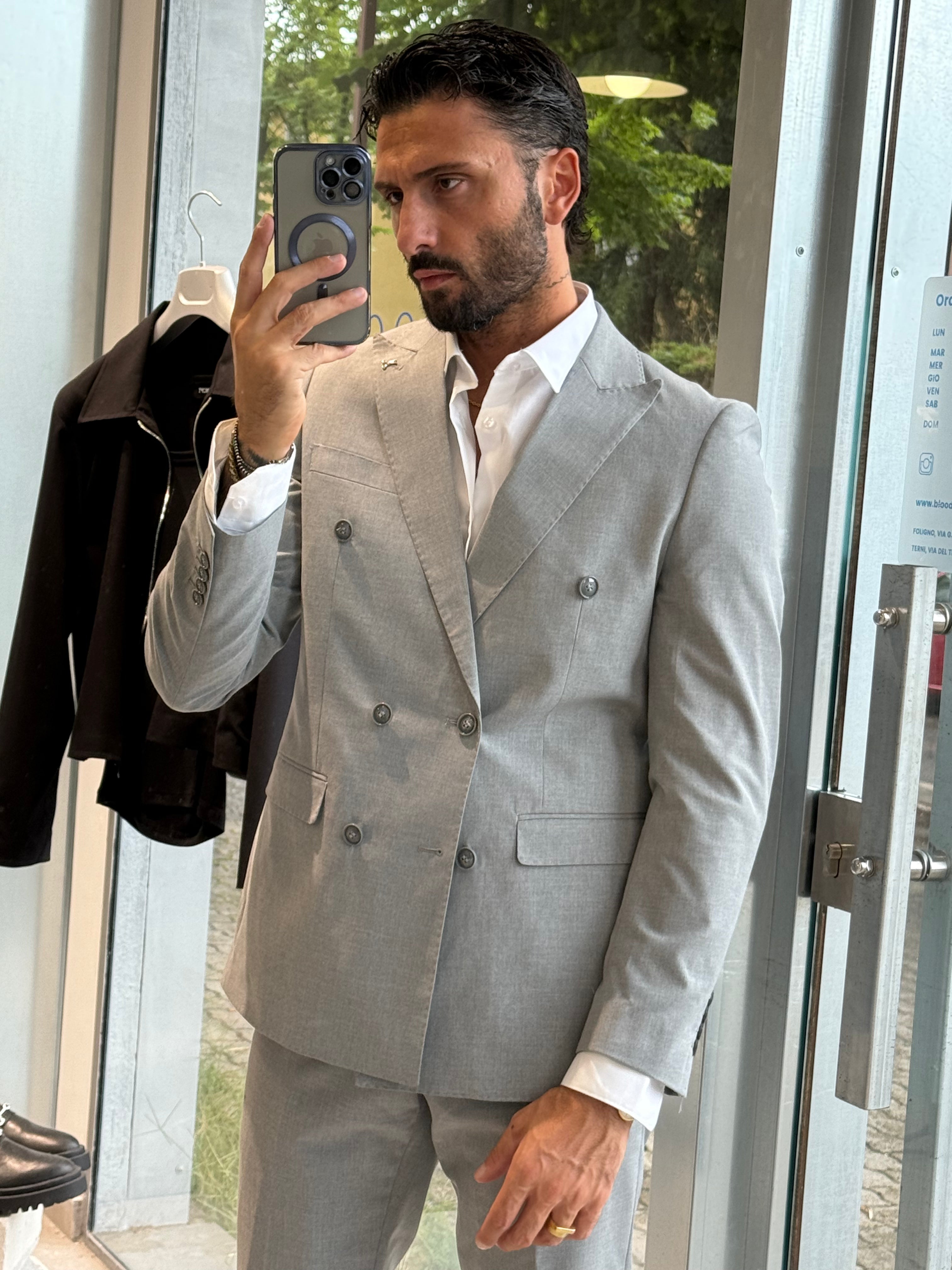 ABITO DOPPIO PETTO GRIGIO