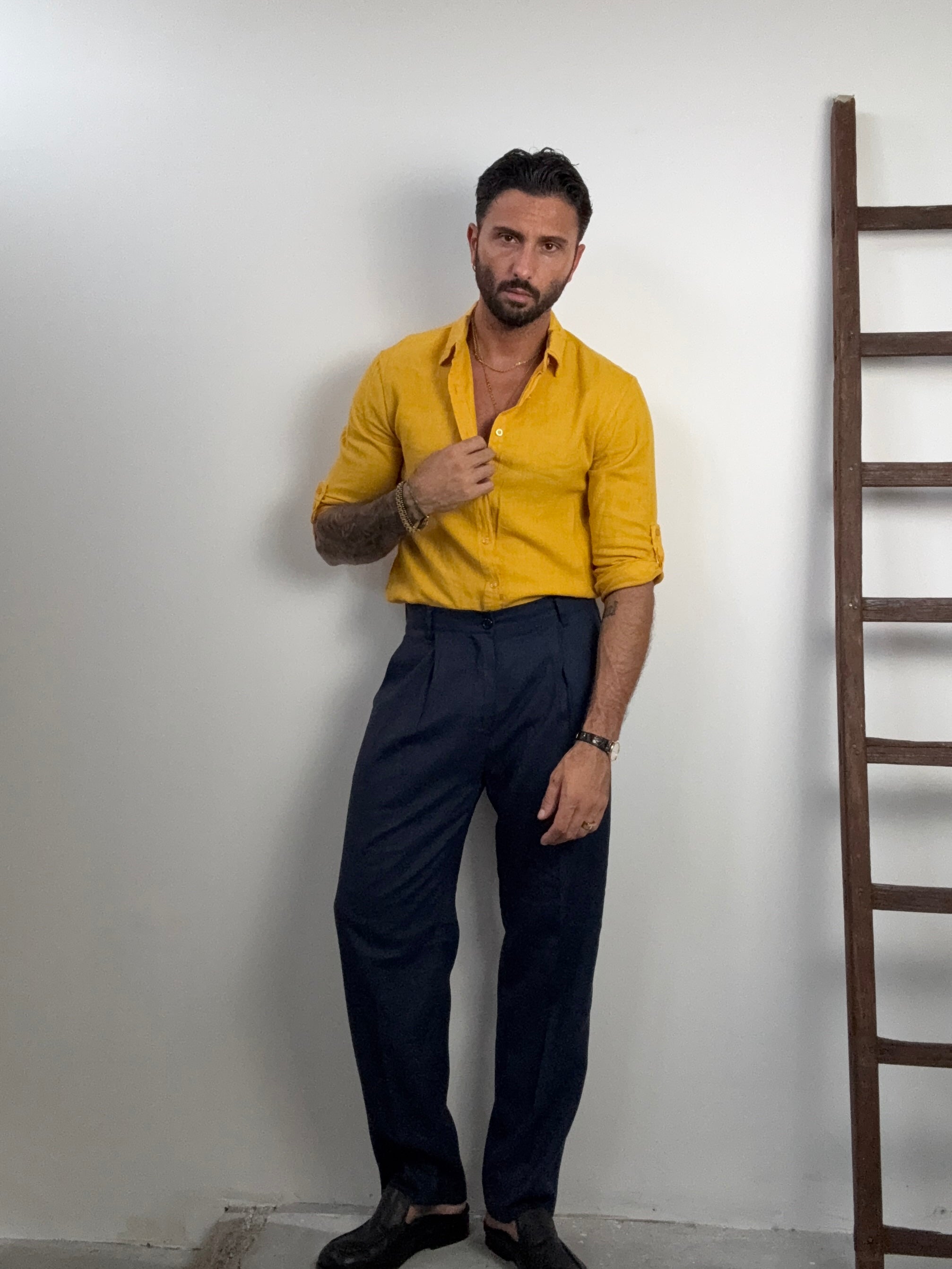 PANTA LOOSE FIT LINO