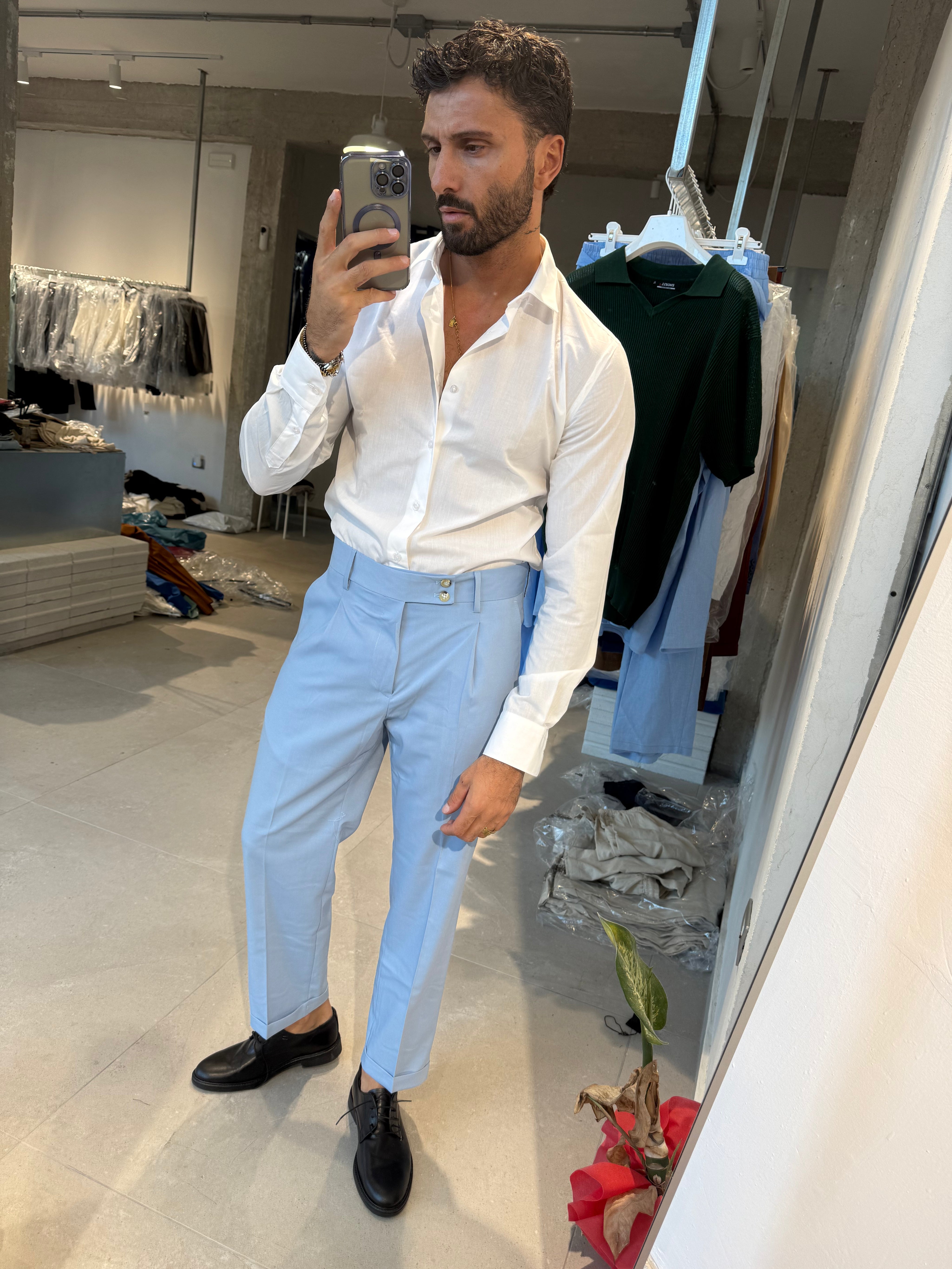 PANTA MILANO CELESTE