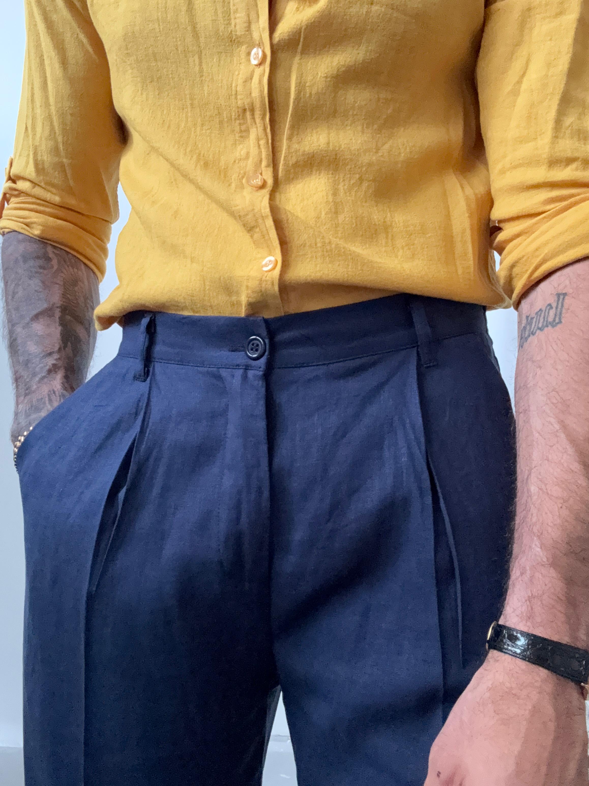 PANTA LOOSE FIT LINO
